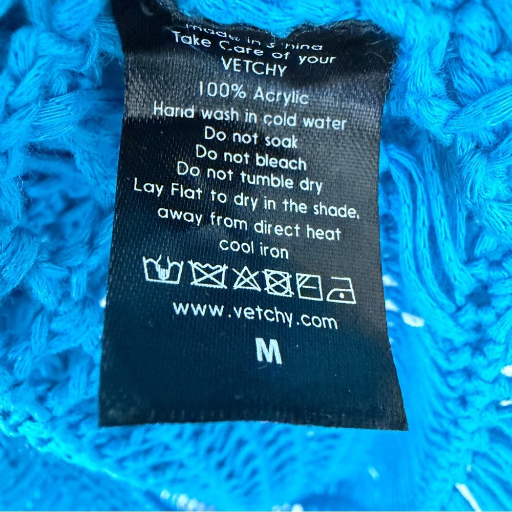 SET! Medium Vetchy Teal Swim Cover Up + The Sak Beige/Bronze Woven Shoulder Bag - Picture 5 of 16